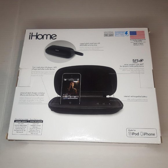 iHome IP57 Portable rechargeable speaker system for iphone/ipod - Picture 7 of 8